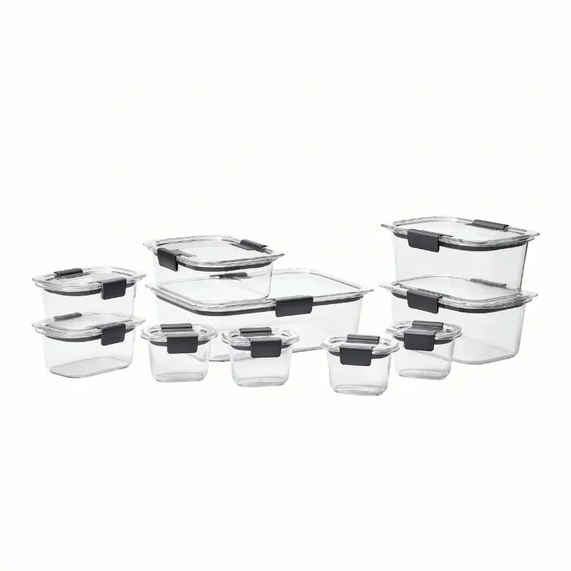 Пищевой контейнер Rubbermaid Brilliance, набор из 20 различных предметов, прозрачный тритановый пластик
Пищевой контейнер Rubbermaid Brilliance, набор из 20 различных предметов, прозрачный тритановый пластик