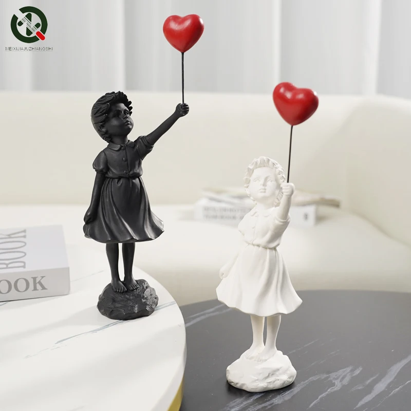 Flying Balloon Girl Figurine, Banksy Home Decor Modern Art Sculpture, Resin Figure Craft Ornament, Collectible Statue
Flying Balloon Girl Figurine, Banksy Home Decor Modern Art Sculpture, Resin Figure Craft Ornament, Collectible Statue