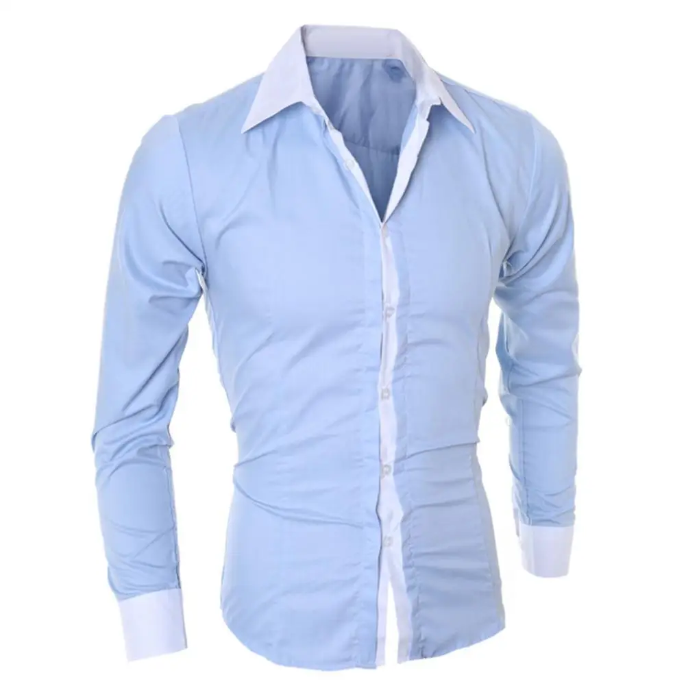 Men's Long Sleeved Color Block Cuff Slim Shirt shirts Casual Button collar Shirts
Men's Long Sleeved Color Block Cuff Slim Shirt shirts Casual Button collar Shirts