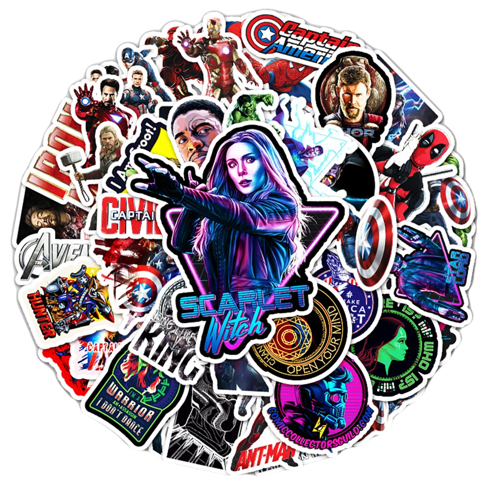 52PCS Marvel Avengers Cartoon Graffiti Stickers Not Repeating Laptop Luggage Scooter Car Stickers Children's Day Gift
52PCS Marvel Avengers Cartoon Graffiti Stickers Not Repeating Laptop Luggage Scooter Car Stickers Children's Day Gift