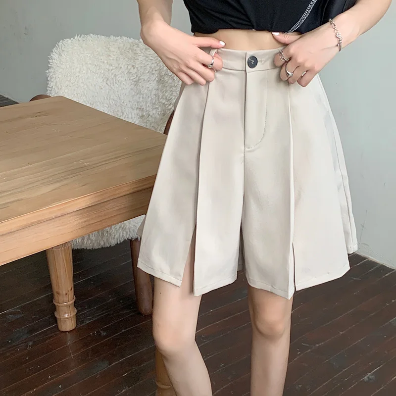 Women Ladies Elegant Trouser Loose Street Korean Casual Korean Empire Friends Office-look Pure Elegant Summer Wide-leg Shorts
Women Ladies Elegant Trouser Loose Street Korean Casual Korean Empire Friends Office-look Pure Elegant Summer Wide-leg Shorts