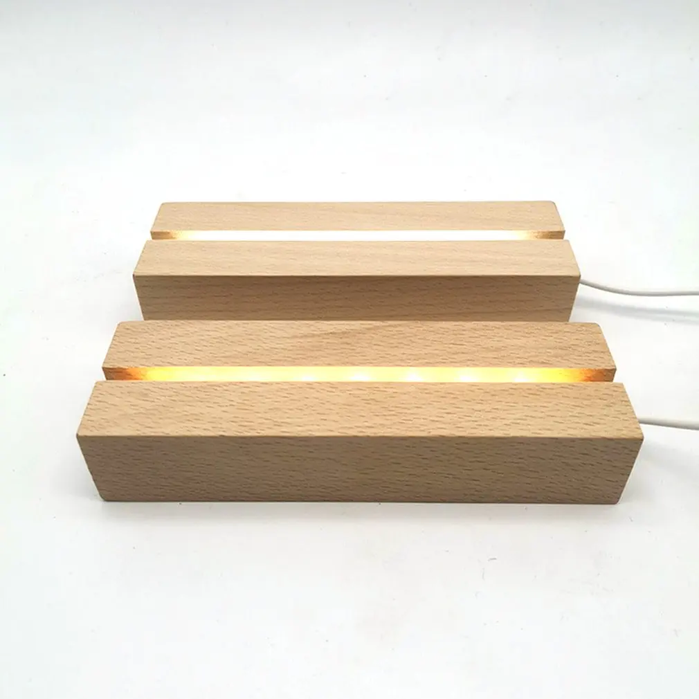 15CM Wooden Lamp Base White/Warm Light Wood Bracket Table Lamps Base Lighting Accessories DIY 3D Lights Night Light Holder 
15CM Wooden Lamp Base White/Warm Light Wood Bracket Table Lamps Base Lighting Accessories DIY 3D Lights Night Light Holder