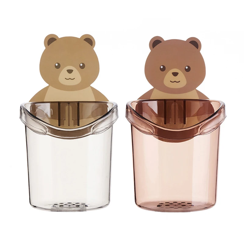 Free-Punch Bear Toothbrush Cup Holder Wall Mounted Toothpaste Storage Rack Shaver Dispenser Bathroom Accessories Organizer
Free-Punch Bear Toothbrush Cup Holder Wall Mounted Toothpaste Storage Rack Shaver Dispenser Bathroom Accessories Organizer