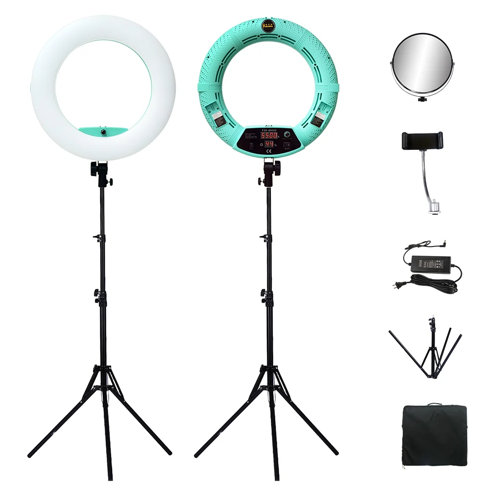 

Yidoblo FD-480 18 Inch Dimmable LED Ring Lamp Kit 96W LED Makeup Tattoos Light Lamp Ring Light + Stand (2M)+ Handbag