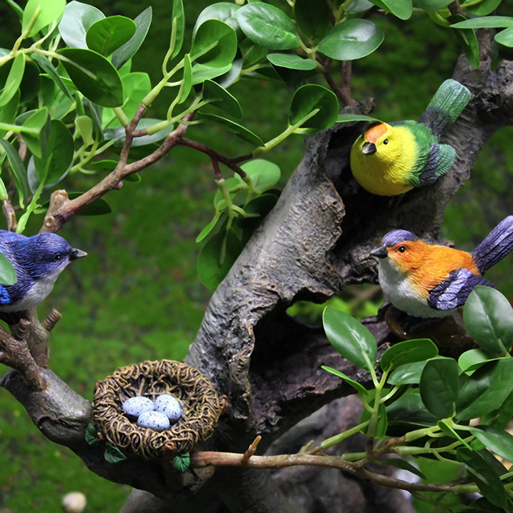 Cute Mini Resin Bird Crafts Simulation Birds Nest Fairy Garden Micro Landscape Craft Bird Egg Ornaments Home Decoration Modern
Cute Mini Resin Bird Crafts Simulation Birds Nest Fairy Garden Micro Landscape Craft Bird Egg Ornaments Home Decoration Modern
