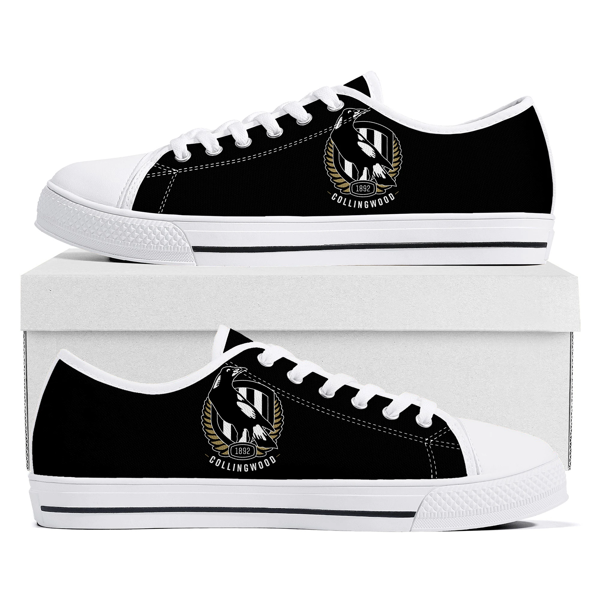 Collingwood Magpies Australian Football Low Top Sneakers Mens Womens Teenager Canvas High Quality Sneaker Casual Custom Made DIY
Collingwood Magpies Australian Football Low Top Sneakers Mens Womens Teenager Canvas High Quality Sneaker Casual Custom Made DIY
