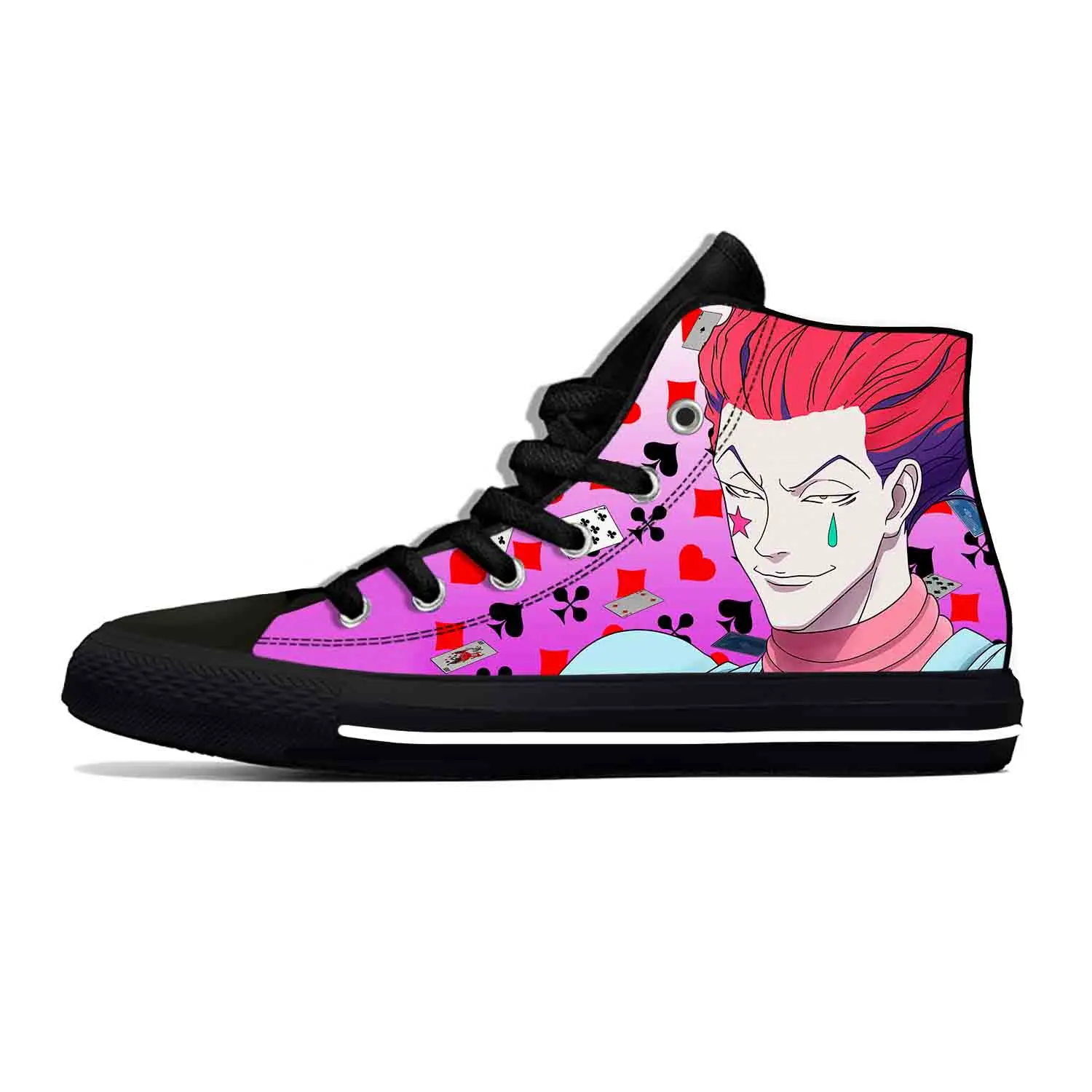 Japanese Anime Manga Hunter X Hunter Hisoka Morow Casual Cloth Shoes High Top Lightweight Breathable 3D Print Men Women Sneakers
Japanese Anime Manga Hunter X Hunter Hisoka Morow Casual Cloth Shoes High Top Lightweight Breathable 3D Print Men Women Sneakers