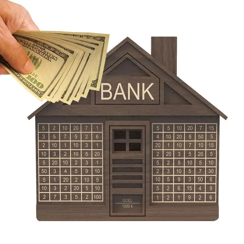 Money Saving Box Coin Box House Shape Wooden Reusable Money Storage Organizer Coin Bank For Kids Money Bank For Home Decoration
Money Saving Box Coin Box House Shape Wooden Reusable Money Storage Organizer Coin Bank For Kids Money Bank For Home Decoration