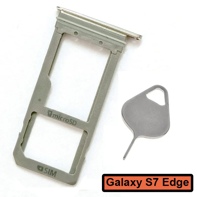 Металлический пластиковый держатель для карт Urock Single/Dual Nano Sim Samsung Galaxy S7 edge G935 G935F