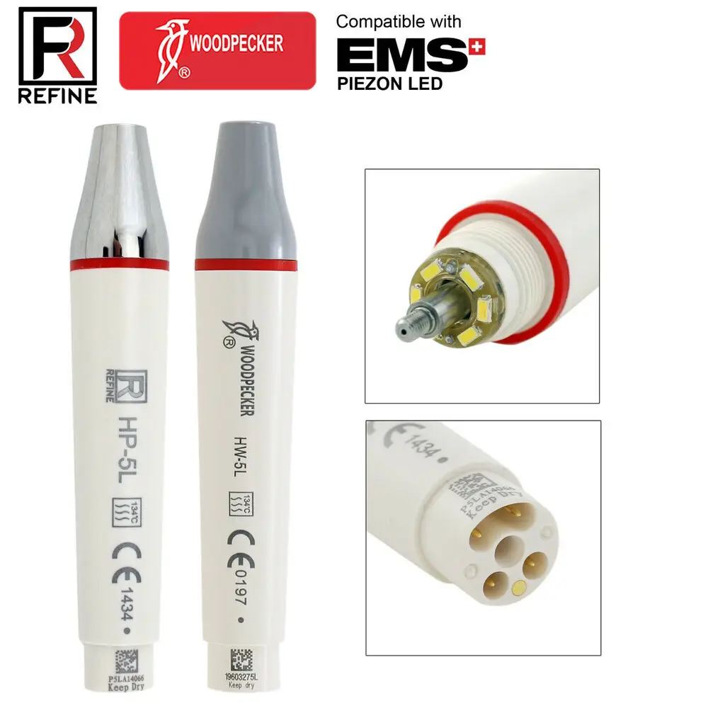 Woodpecker Dental Ultrasonic Piezo Scaler Handpiece LED Light fit UDS EMS PIEZON
Woodpecker Dental Ultrasonic Piezo Scaler Handpiece LED Light fit UDS EMS PIEZON