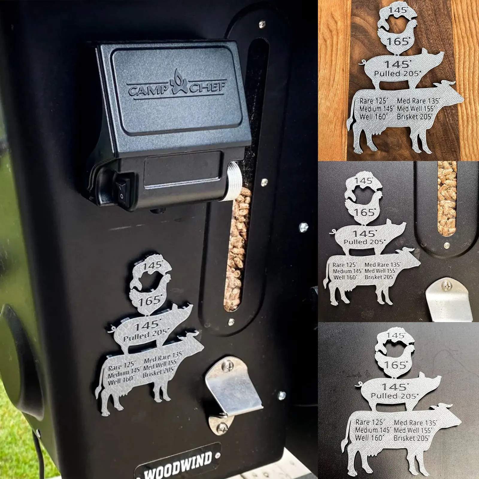 Meat Smoking Guide Temperature Doneness Chart Magnet for Perfectly Cooked Brisket and Steaks Magnetic and Easy to Use
Meat Smoking Guide Temperature Doneness Chart Magnet for Perfectly Cooked Brisket and Steaks Magnetic and Easy to Use