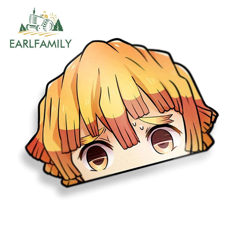 EARLFAMILY 13cm x 10.5cm for Zenitsu Demon Slayer Car Stickers Occlusion Scratch Anime Decals Waterproof Car Door Protector
EARLFAMILY 13cm x 10.5cm for Zenitsu Demon Slayer Car Stickers Occlusion Scratch Anime Decals Waterproof Car Door Protector