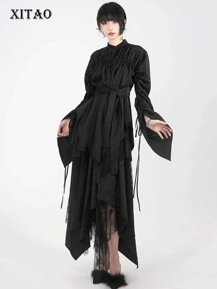 XITAO Irregular Pleated Full Sleeve Shirt Solid Color Simplicity All-match Personality 2023 Autumn Women New Shirt Top DMJ2564
XITAO Irregular Pleated Full Sleeve Shirt Solid Color Simplicity All-match Personality 2023 Autumn Women New Shirt Top DMJ2564