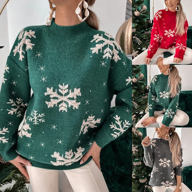 Теплый плотный Повседневный трикотажный пуловер с круглым вырезом и длинным рукавом, свитер, женский осенний свитер с рождественским принт...
Теплый плотный Повседневный трикотажный пуловер с круглым вырезом и длинным рукавом, свитер, женский осенний свитер с рождественским принт...
