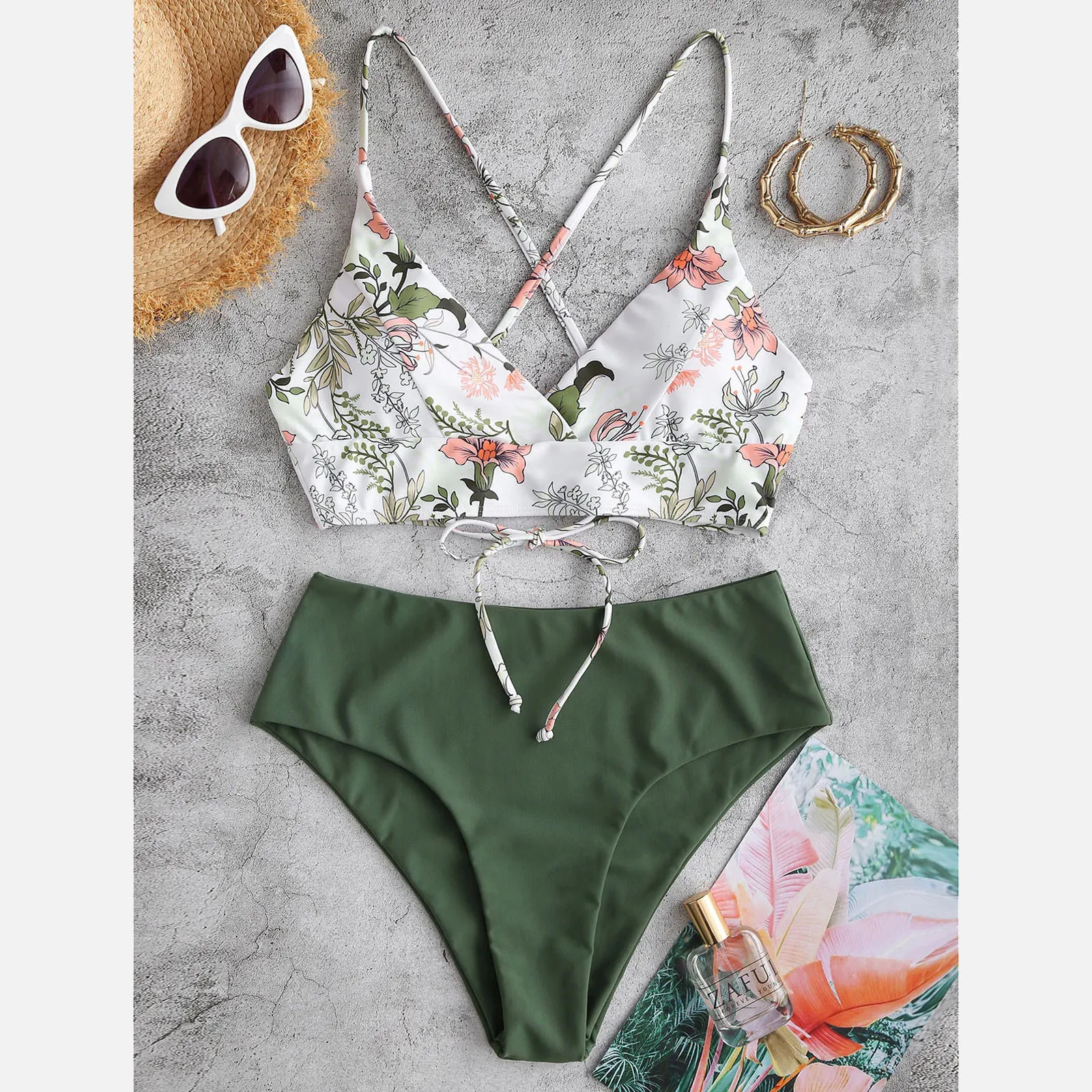 Floral Print High Waist Women Bikini Set Sexy 2 Piece Swimsuits Push Up Padded Bandeau Bikini Top Set Beachwear Bathing Suit#F
Floral Print High Waist Women Bikini Set Sexy 2 Piece Swimsuits Push Up Padded Bandeau Bikini Top Set Beachwear Bathing Suit#F