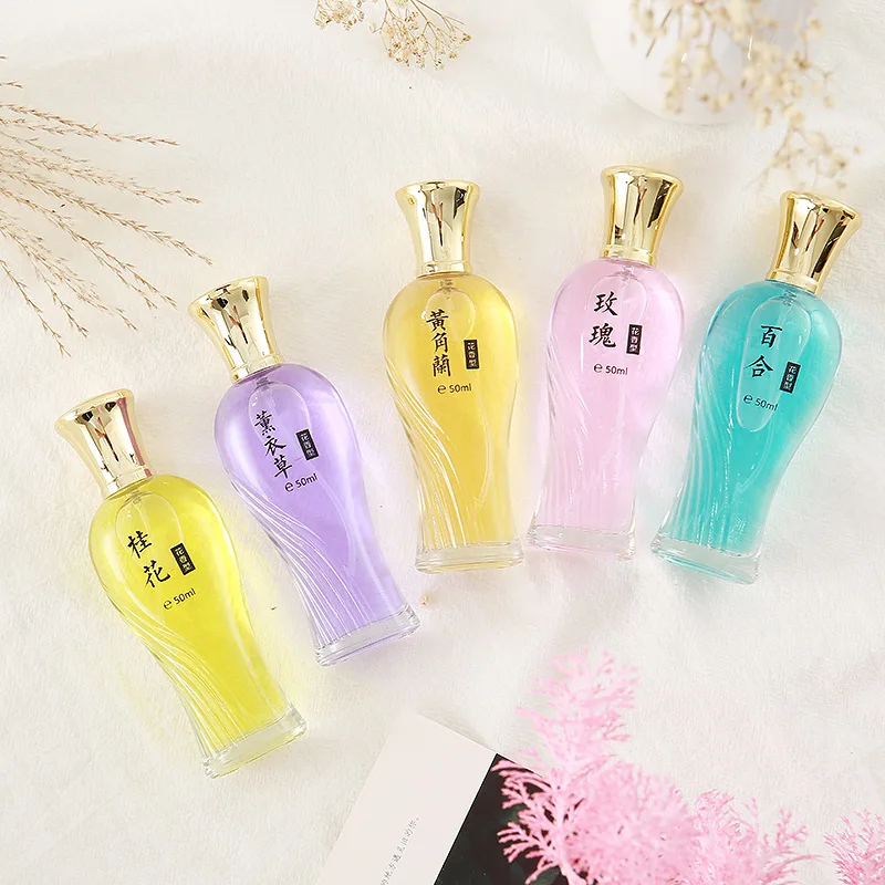 

Fast Delivery 50ml Hot Brand Women's Perfume Long-lasting Portable Classic Floral Lily and Osmanthus Jasmine Rose Perfume