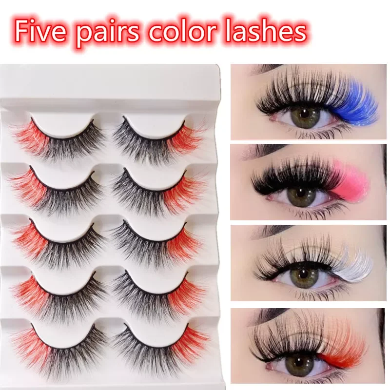 NEW Pairs New faux Eyelashes colored lashes pink blue lashes Eyelashes Color Messy False Eyelashes Fluffy Colorful with buttery
NEW Pairs New faux Eyelashes colored lashes pink blue lashes Eyelashes Color Messy False Eyelashes Fluffy Colorful with buttery