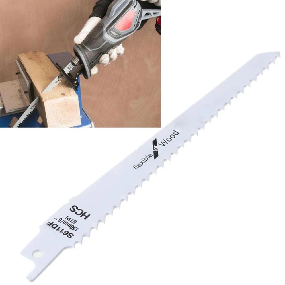 S611DF 150mm HCS Reciprocating Saw Blade Jigsaw Blade Handsaw Multi Saw Blade For Wood Plastic Metal Cutting Woodworking Tools
S611DF 150mm HCS Reciprocating Saw Blade Jigsaw Blade Handsaw Multi Saw Blade For Wood Plastic Metal Cutting Woodworking Tools
