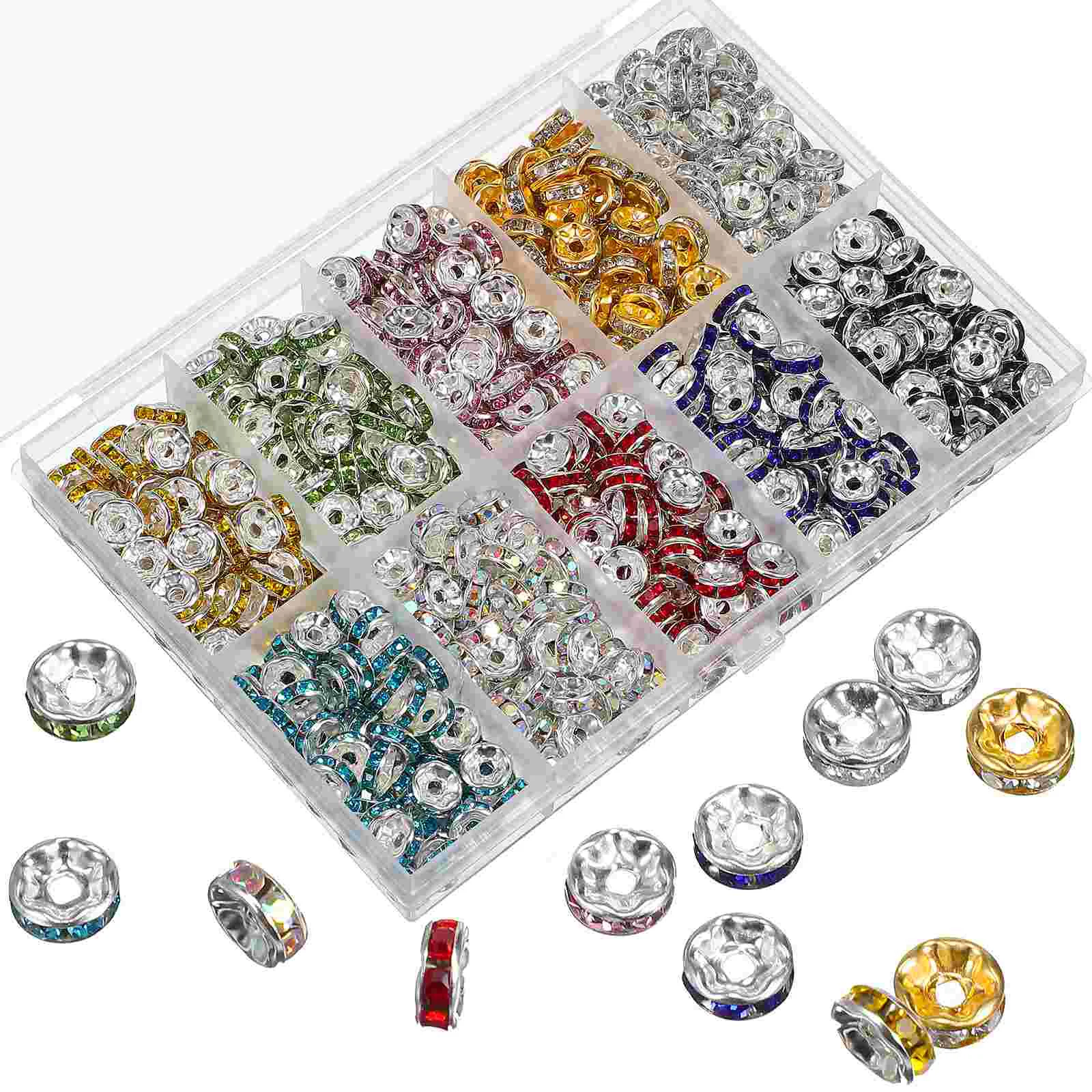 Rondelle Beads Jewelry Making Spacer DIY Colorful Rhinestone Loose Round Crystal
Rondelle Beads Jewelry Making Spacer DIY Colorful Rhinestone Loose Round Crystal