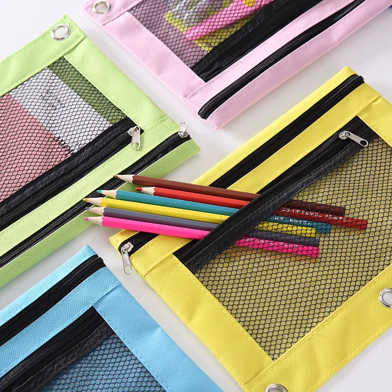 Zipper Oxford Cloth B5 Loose-Leaf Binder Pencil Bag Stationery Holder Case File Bag Three Holes Pencil Pouch School Supplies
Zipper Oxford Cloth B5 Loose-Leaf Binder Pencil Bag Stationery Holder Case File Bag Three Holes Pencil Pouch School Supplies