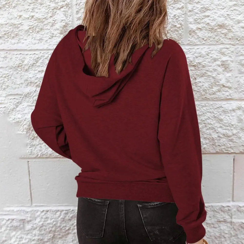 Lace Up Trendy Wear-resistant Women Spring Hoodie Simple Hoodie Pullover for Home
Lace Up Trendy Wear-resistant Women Spring Hoodie Simple Hoodie Pullover for Home