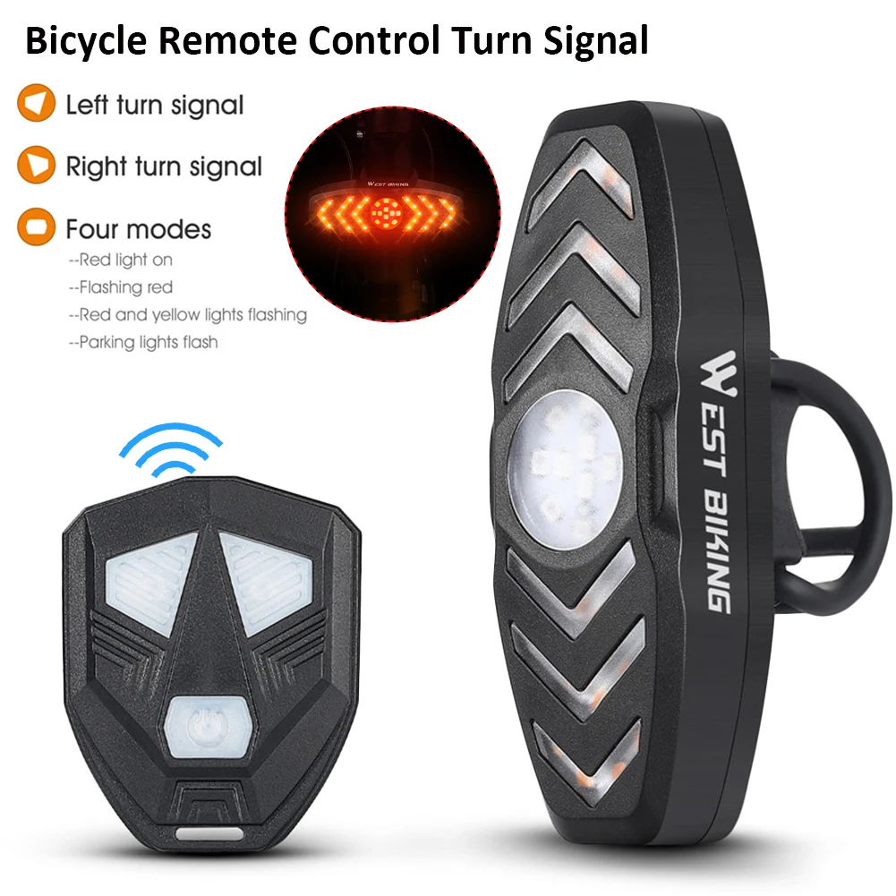 Bike Tail Light Turn Signals Bike Tail Light Wireless Remote Control for Mountain USB Rechargeable Bicycle Flashing Headlight
Bike Tail Light Turn Signals Bike Tail Light Wireless Remote Control for Mountain USB Rechargeable Bicycle Flashing Headlight