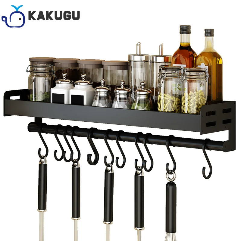 KAKUGU Kitchen bathroom Storage Rack Shelf Spice Bottle Rack Space Aluminum Multi-function Shelf Towel Bar Hook
KAKUGU Kitchen bathroom Storage Rack Shelf Spice Bottle Rack Space Aluminum Multi-function Shelf Towel Bar Hook