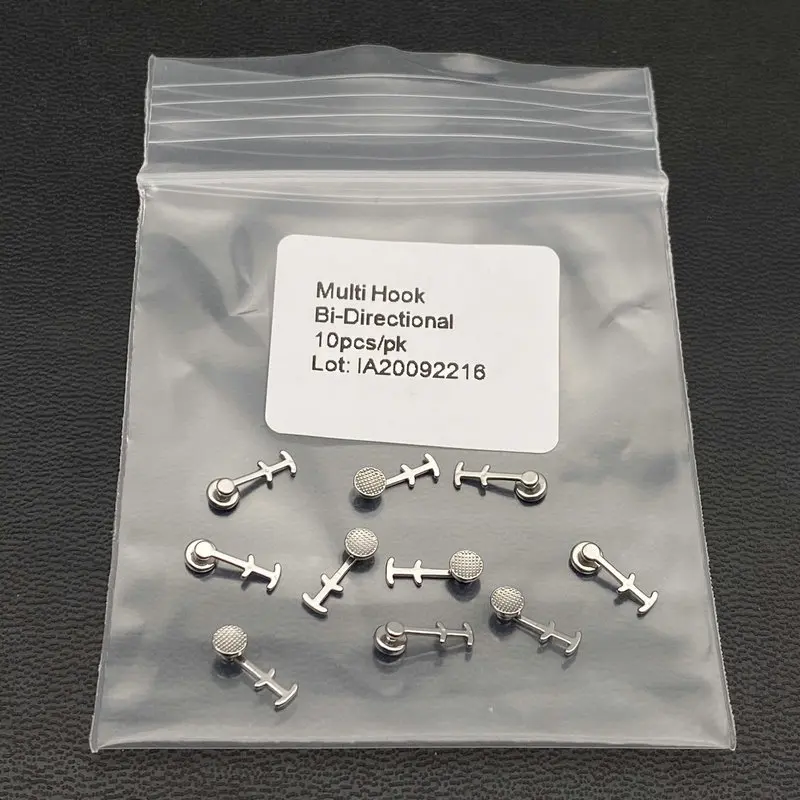 10pcs/pack Dental Orthodontic Lingual button Lingual Attachments multi-hook monoblock bondable button ortho brackets
10pcs/pack Dental Orthodontic Lingual button Lingual Attachments multi-hook monoblock bondable button ortho brackets