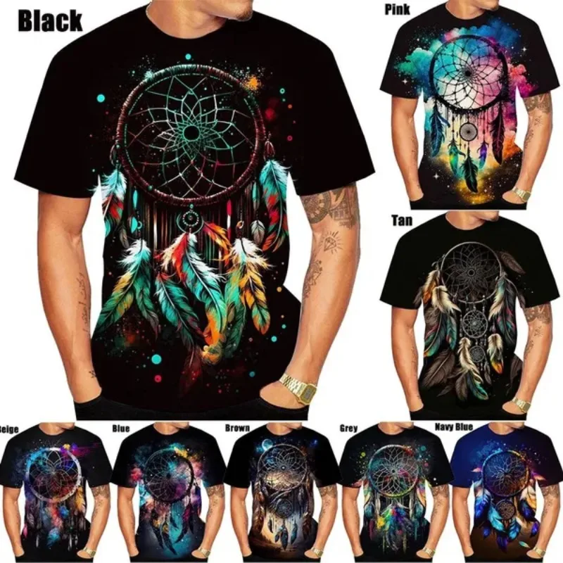 Summer Colouful Dreamcatcher 3D Printed Casual T-Shirt Personality Fashion Unisex Hip Hop Round Neck Short Sleeve Tops XS-5XL
Summer Colouful Dreamcatcher 3D Printed Casual T-Shirt Personality Fashion Unisex Hip Hop Round Neck Short Sleeve Tops XS-5XL