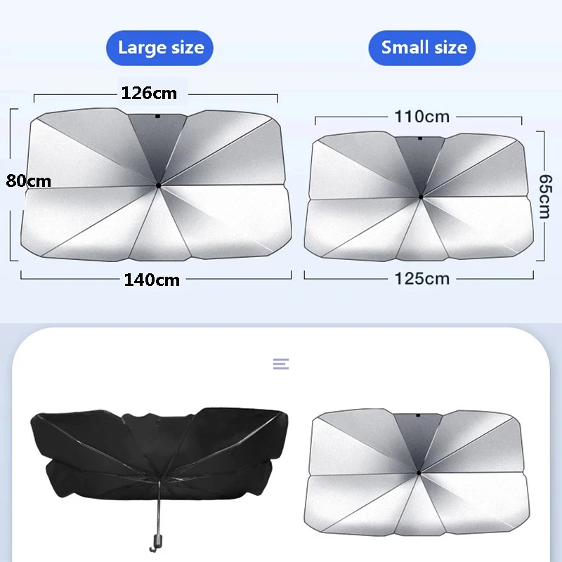 Car Sun Shade Protector Umbrella Parasol Auto Front Window Sunshade Covers Umbrella Interior Windshield Protection Accessories
Car Sun Shade Protector Umbrella Parasol Auto Front Window Sunshade Covers Umbrella Interior Windshield Protection Accessories
