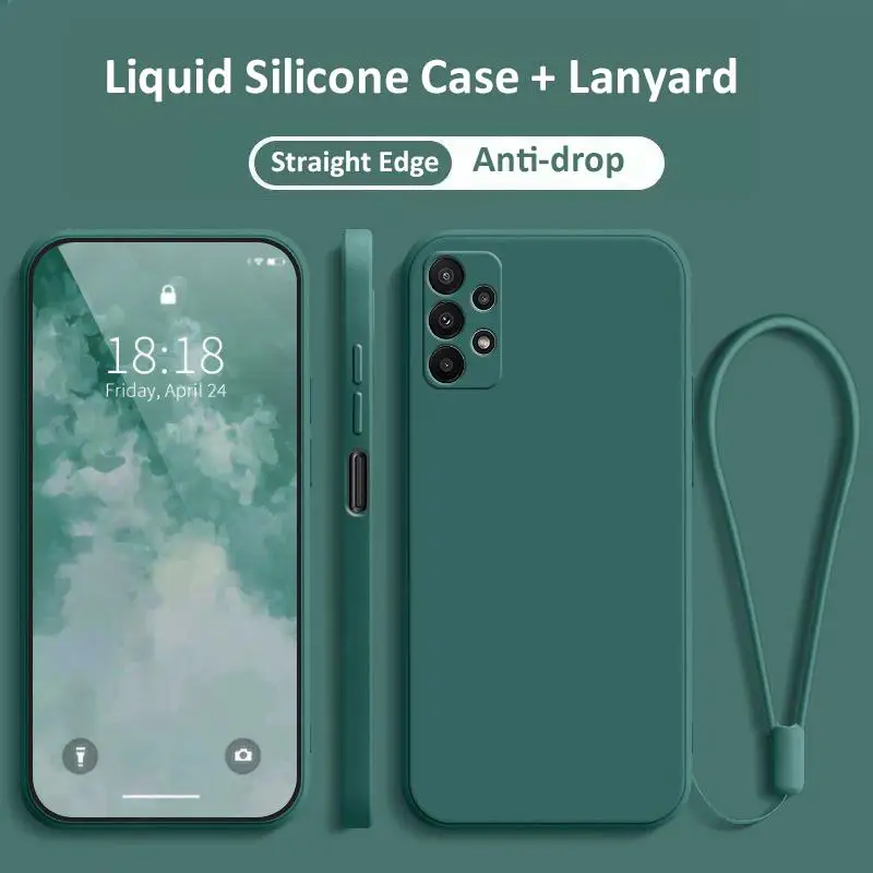 Liquid Silicone Case For Samsung Galaxy A53 A54 A52 5g A52S A73 A32 A23 A34 A14 A51 A72 A71 A42 A12 A13 Funda Case With Lanyar
Liquid Silicone Case For Samsung Galaxy A53 A54 A52 5g A52S A73 A32 A23 A34 A14 A51 A72 A71 A42 A12 A13 Funda Case With Lanyar