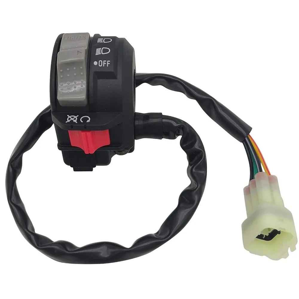 Left Handlebar Control Engine Run Off Headlight Switch for Yamaha ATV Banshee 350 YFZ350 2002-2006 5FK-83975-11-00
Left Handlebar Control Engine Run Off Headlight Switch for Yamaha ATV Banshee 350 YFZ350 2002-2006 5FK-83975-11-00