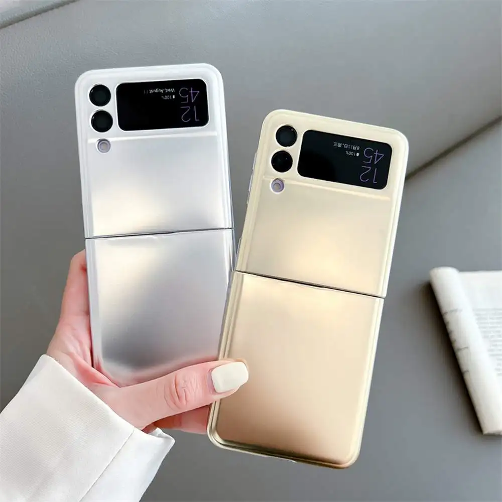 Luxury Flip Plating Pure Color Gold Silver Soft IMD Rubber Phone Case Cover For Samsung Galaxy Z Flip 3 Protective Skin Shell
Luxury Flip Plating Pure Color Gold Silver Soft IMD Rubber Phone Case Cover For Samsung Galaxy Z Flip 3 Protective Skin Shell