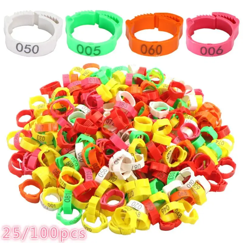 25/100 pcs/bag Parrot Clip Rings Band Foot Ring Pigeon Leg Poultry Dove Bird Supplies
25/100 pcs/bag Parrot Clip Rings Band Foot Ring Pigeon Leg Poultry Dove Bird Supplies