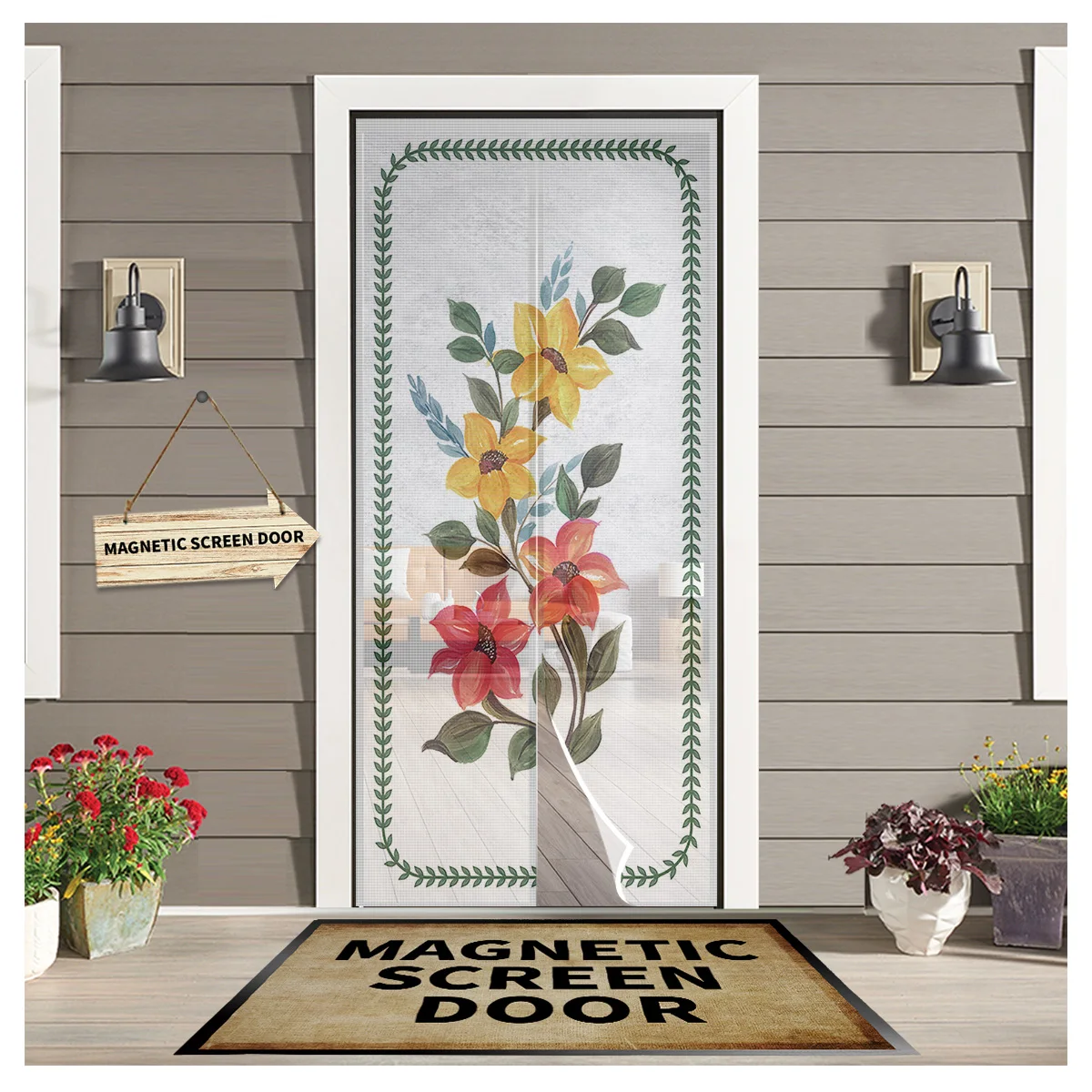 Plant Leaves Clematis Flower Summer Door Curtain Screen Window Door Curtain Anti Mosquito Magnetic Curtain
Plant Leaves Clematis Flower Summer Door Curtain Screen Window Door Curtain Anti Mosquito Magnetic Curtain