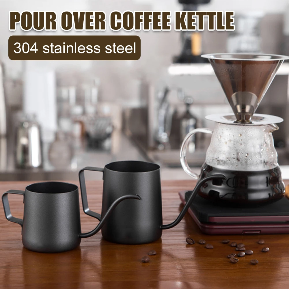 250ml/350ml Pour Over Gooseneck Kettle Stainless Steel Spout Coffee Pot Long Narrow Drip Coffee Kettle Gift For Coffee Lover
250ml/350ml Pour Over Gooseneck Kettle Stainless Steel Spout Coffee Pot Long Narrow Drip Coffee Kettle Gift For Coffee Lover