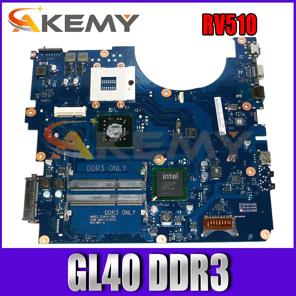 AKEMY For Samsung RV510 Laptop Motherboard BA92-06564A BA92-06564B BA41-01323A GL40 DDR3
AKEMY For Samsung RV510 Laptop Motherboard BA92-06564A BA92-06564B BA41-01323A GL40 DDR3