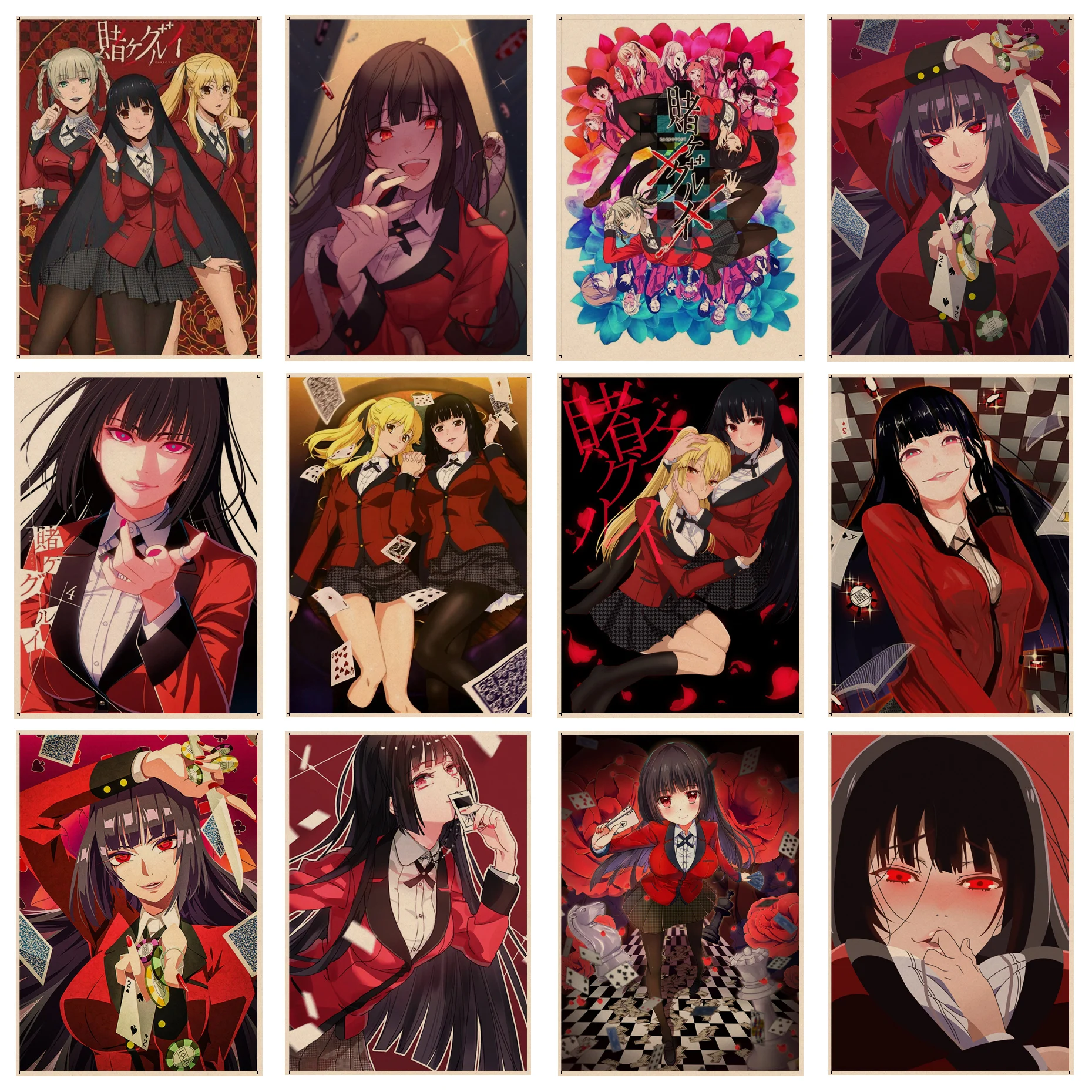 Anime Kakegurui Movie Posters Decoracion Painting Wall Art Kraft Paper Nordic Home Decor
Anime Kakegurui Movie Posters Decoracion Painting Wall Art Kraft Paper Nordic Home Decor