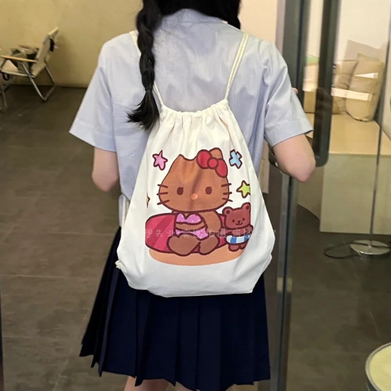 Sanrio черная кожа Hello Kitty бикини для серфинга Печатный холщовый рюкзак милый Ins мультяшный рюкзак для студентов сумки
Sanrio черная кожа Hello Kitty бикини для серфинга Печатный холщовый рюкзак милый Ins мультяшный рюкзак для студентов сумки