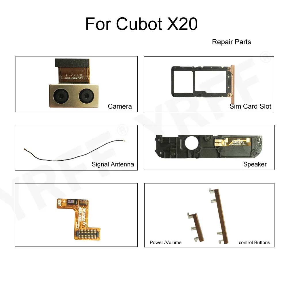 For Cubot X20 USB Board Dock/Front Rear Camera/Power Volume Control Buttons/Signal Anten/Speaker/Card Slot Original Phone Parts
For Cubot X20 USB Board Dock/Front Rear Camera/Power Volume Control Buttons/Signal Anten/Speaker/Card Slot Original Phone Parts
