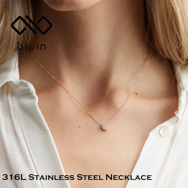 Bipin Women's Minimalist Stainless Steel Layers Necklace Diamond Pendant Jewelry 
Bipin Women's Minimalist Stainless Steel Layers Necklace Diamond Pendant Jewelry