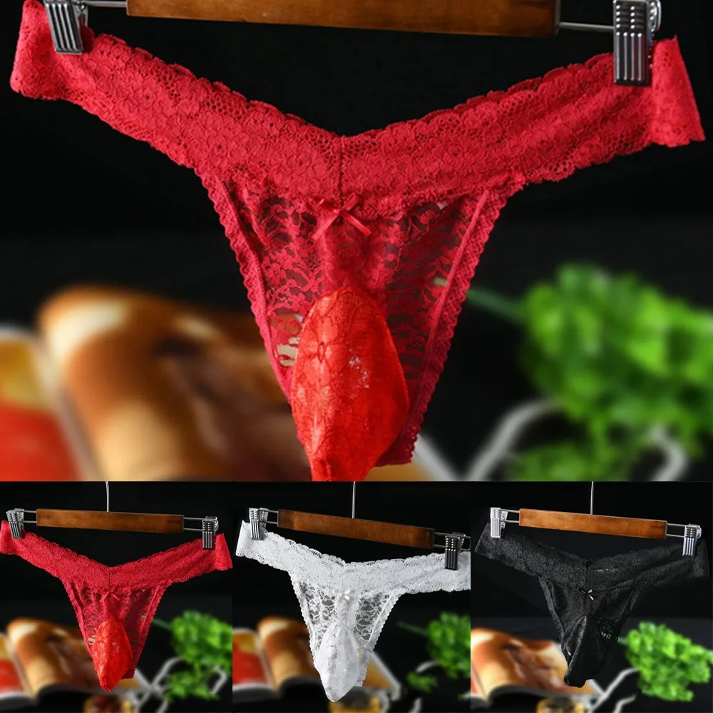 Men Lace Thong Sexy Underwear Men's See Through G String Thong Transparent Lingerie Erotic Underpants T Back Panties Gay Briefs
Men Lace Thong Sexy Underwear Men's See Through G String Thong Transparent Lingerie Erotic Underpants T Back Panties Gay Briefs
