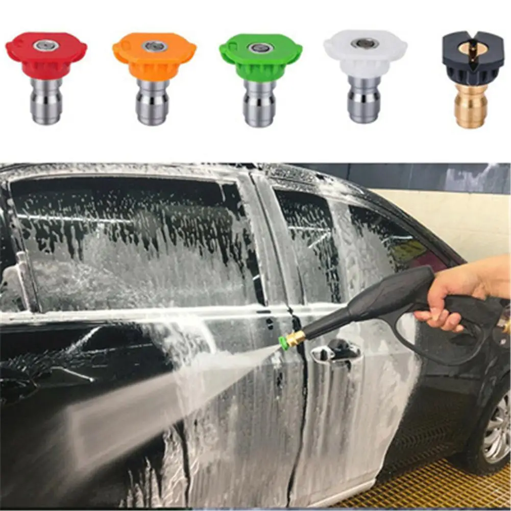 High Pressure Washer Short Gun Power Washer Gun Kit 5 Spray Nozzles and M22-14 Brass Inlet 3000 PSI
High Pressure Washer Short Gun Power Washer Gun Kit 5 Spray Nozzles and M22-14 Brass Inlet 3000 PSI