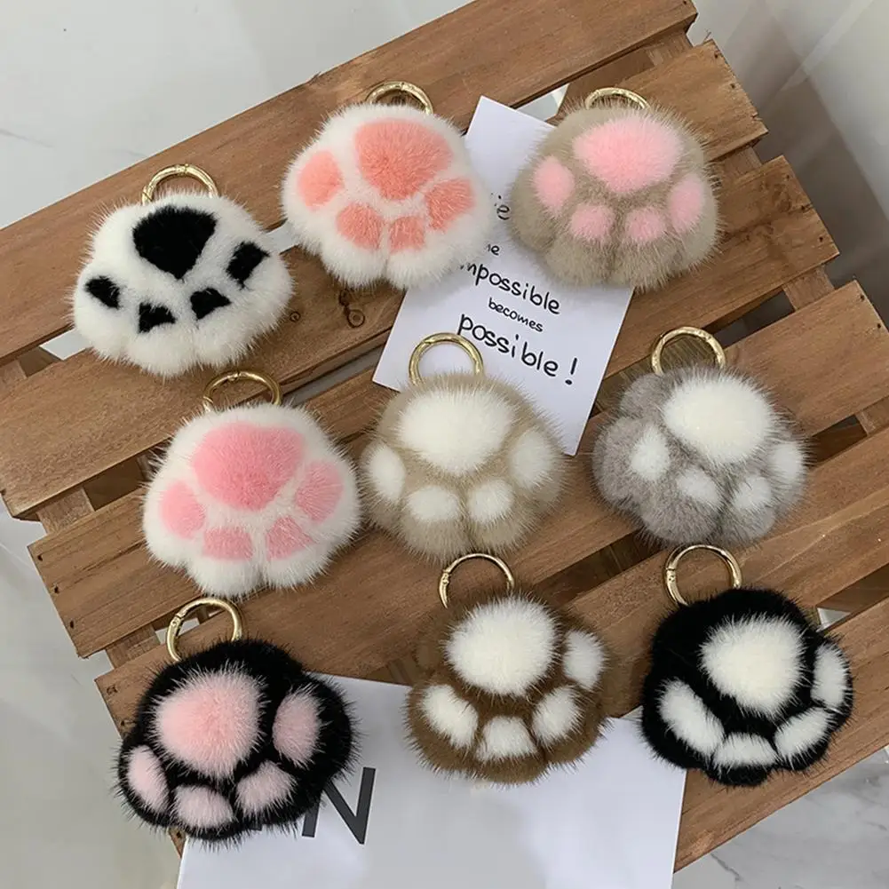 Soft Pompom Bear Claw Key Ring Jewelry Cat Claw Women Car Key Pendant Faux Mink Fur Keychain Girl Cute Plush Bag Charm Ornaments
Soft Pompom Bear Claw Key Ring Jewelry Cat Claw Women Car Key Pendant Faux Mink Fur Keychain Girl Cute Plush Bag Charm Ornaments