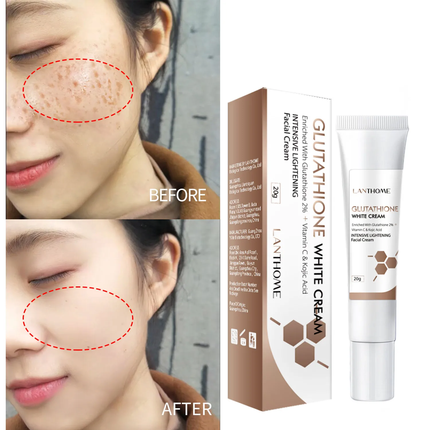 Glutathione Skin Whitening Cream Freckles Removal Cream Dark Spot Remover Lighten Spots Melanin Moisturizing Skin Care
Glutathione Skin Whitening Cream Freckles Removal Cream Dark Spot Remover Lighten Spots Melanin Moisturizing Skin Care