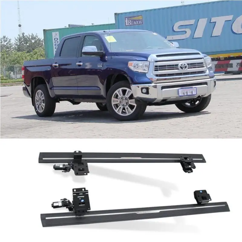 Электрические автоматические подножки для TOYOTA Tundra 2008-2021, боковые ступенчатые педали, высококачественный переключатель двигателя
Электрические автоматические подножки для TOYOTA Tundra 2008-2021, боковые ступенчатые педали, высококачественный переключатель двигателя
