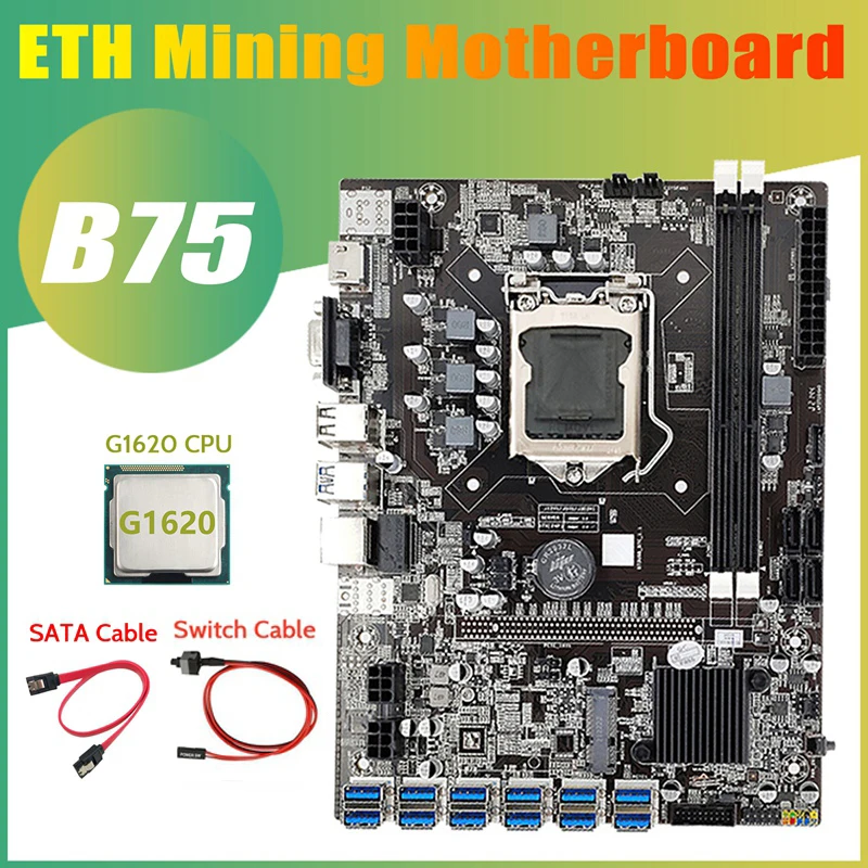 Материнская плата B75 для майнинга BTC + ЦП G1620 + кабель SATA LGA1155 8xpcie 12xpcie USB адаптер DDR3 MSATA B75 USB материнская плата для майнинга BTC
Материнская плата B75 для майнинга BTC + ЦП G1620 + кабель SATA LGA1155 8xpcie 12xpcie USB адаптер DDR3 MSATA B75 USB материнская плата для майнинга BTC