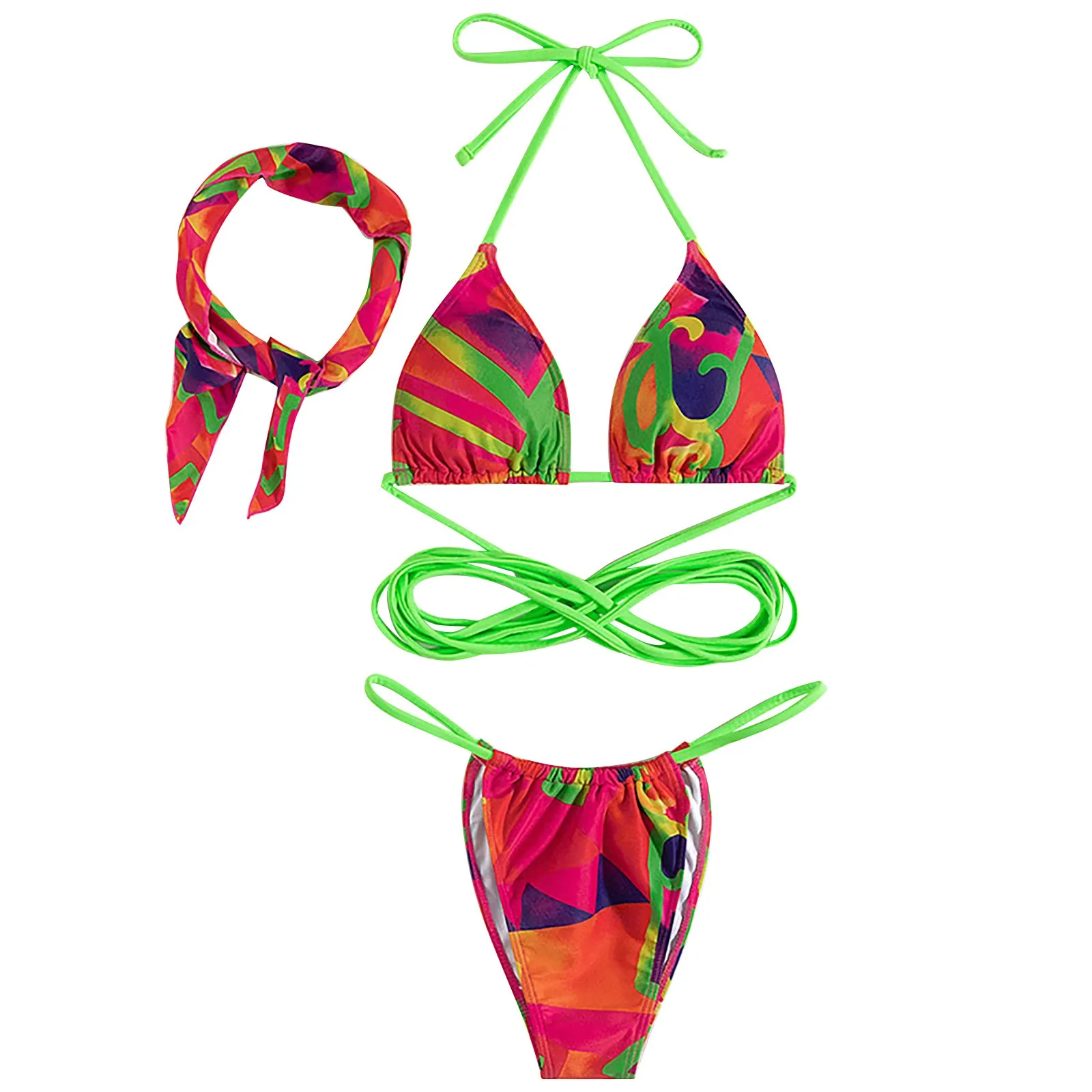 Women Solid Color And Print Bikini Set Swimming Two Piece Swimsuits Women Two Piece Swimsuit with Shorts Womens Swimsuits
Women Solid Color And Print Bikini Set Swimming Two Piece Swimsuits Women Two Piece Swimsuit with Shorts Womens Swimsuits