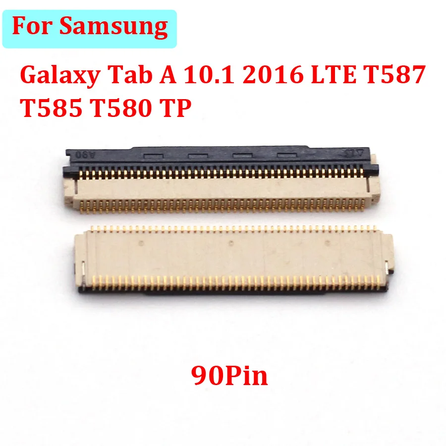 2 шт. 90-контактный разъем FPC для сенсорного экрана Samsung Galaxy Tab A 10,1 2016 LTE T587 T585 T580 TP порт Logic на плате
2 шт. 90-контактный разъем FPC для сенсорного экрана Samsung Galaxy Tab A 10,1 2016 LTE T587 T585 T580 TP порт Logic на плате