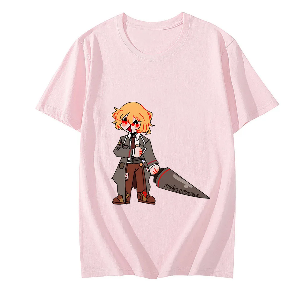 Limbus Company T Shirts Female 100% Cotton Originality Tshirts Don Quixote Graffiti O-neck T-shirts Streetwear Spring and Summer
Limbus Company T Shirts Female 100% Cotton Originality Tshirts Don Quixote Graffiti O-neck T-shirts Streetwear Spring and Summer